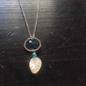 Beautiful handmade dream catcher necklace